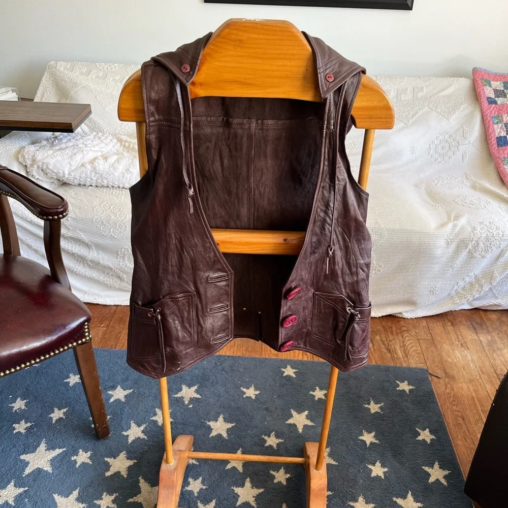 WOMEN’S leather vest MIKE & CHRIS MODIFIED boho biker